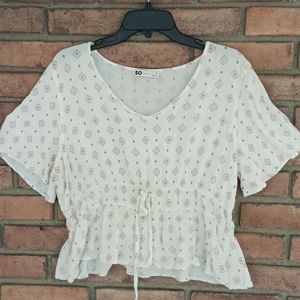 So elastic waist top xl